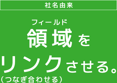 領域（フィールド）をリンク（つなぎ合わせる）させる。